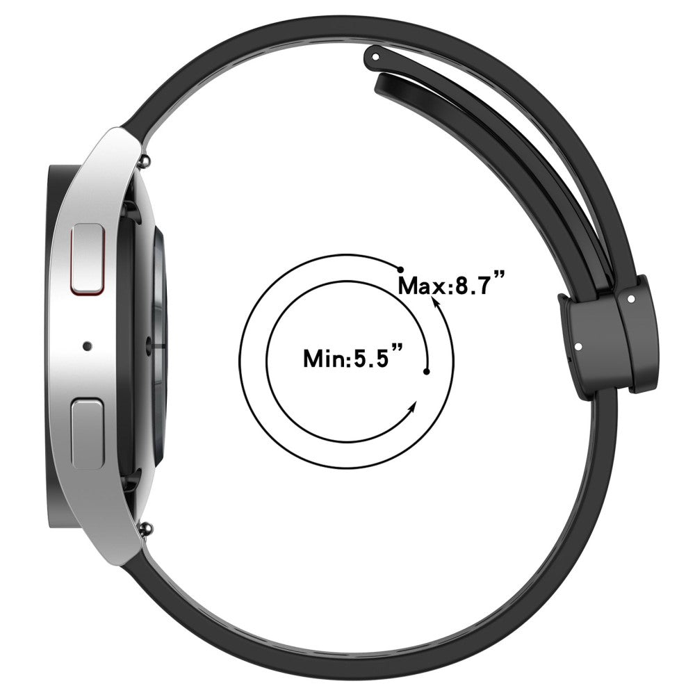 Vildt Smuk Metal Og Silikone Universal Rem passer til Smartwatch - Rød#serie_5