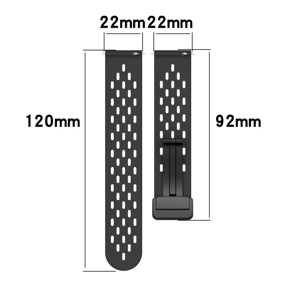 22mm simple silicone strap for Samsung and Huawei watch - Light Grey#serie_9