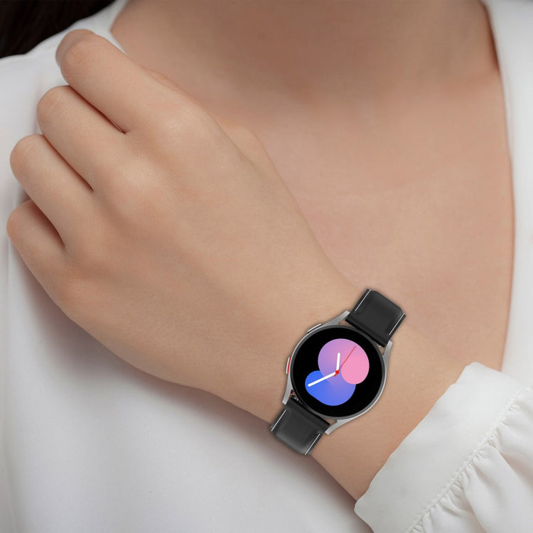 Super Fint Ægte Læder Universal Rem passer til Smartwatch - Brun#serie_8