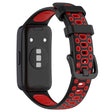 Huawei Band 8 dual color silicone strap - Black / Red