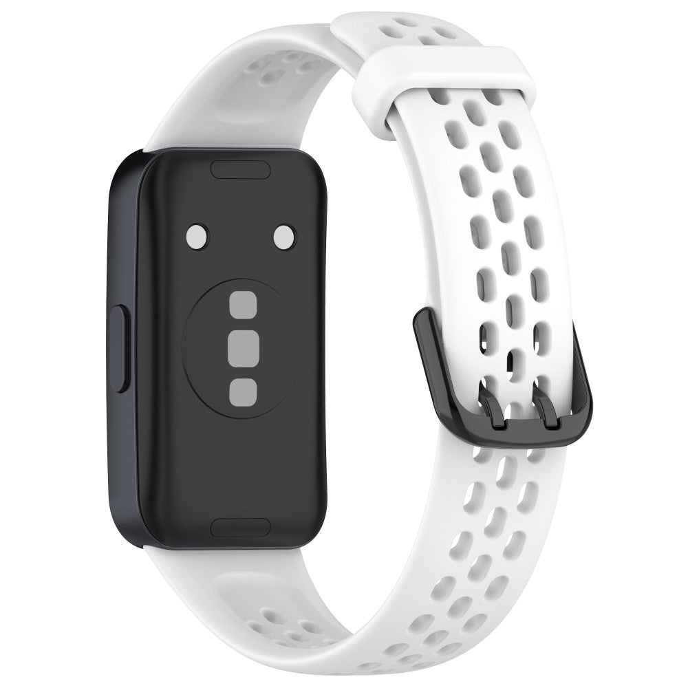 Helt Vildt Fint Silikone Rem passer til Huawei Band 8 - Hvid#serie_2