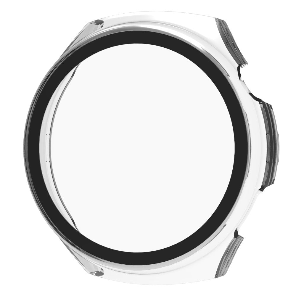 Vildt Godt Cover med Skærmbeskytter i Plastik og Hærdet Glas passer til Huawei Watch 4 Pro - Gennemsigtig#serie_1