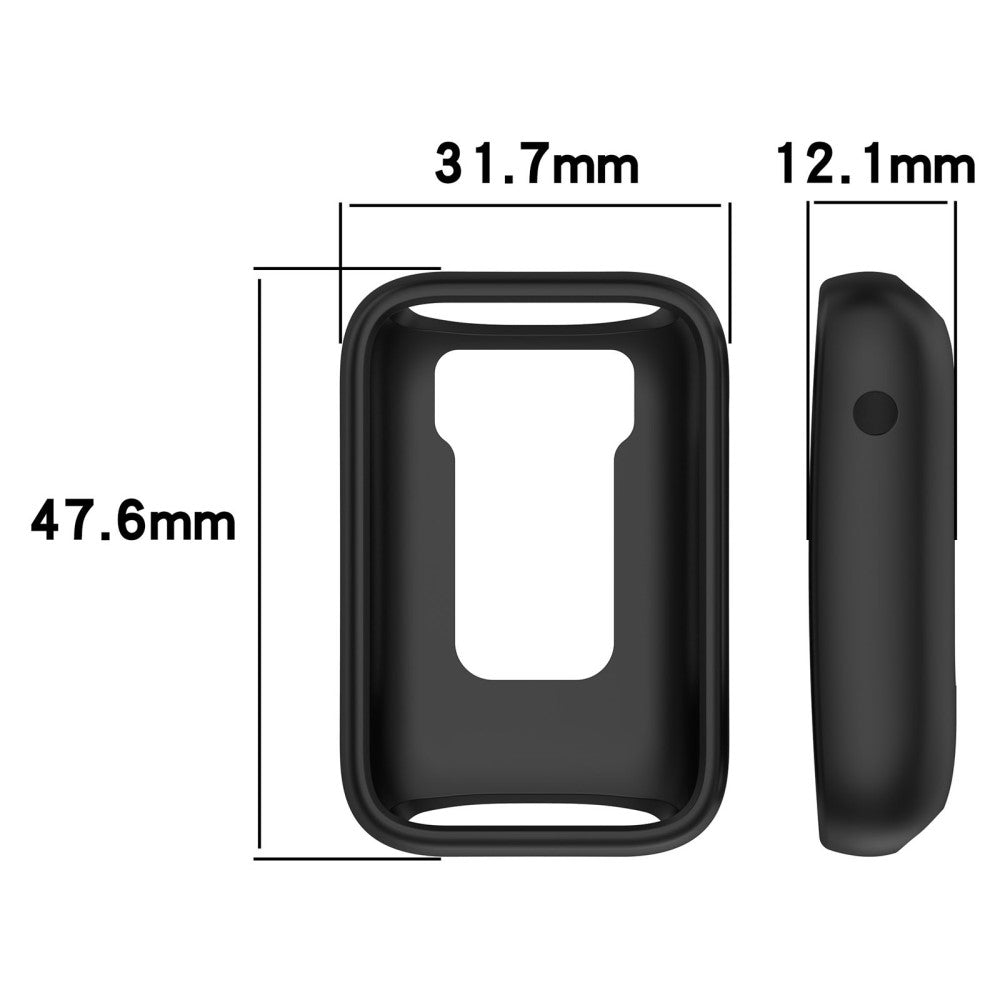 Fed Silikone Cover passer til Xiaomi Mi Band 7 Pro - Sølv#serie_3