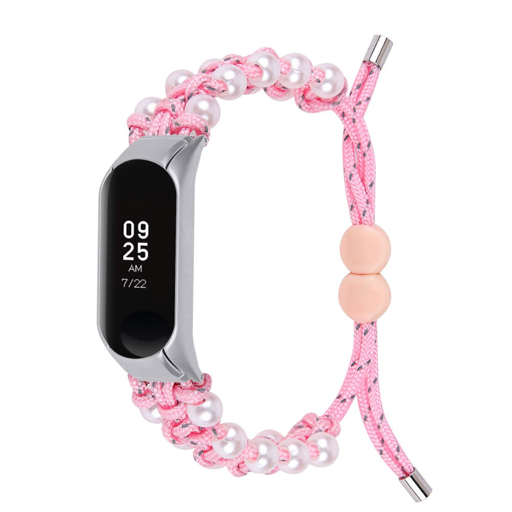 Rigtigt Godt Nylon Rem passer til Xiaomi Smart Band 8 - Pink#serie_2