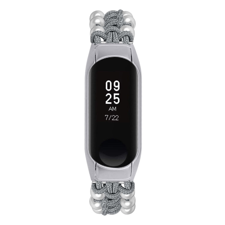 Rigtigt Godt Nylon Rem passer til Xiaomi Smart Band 8 - Sølv#serie_5