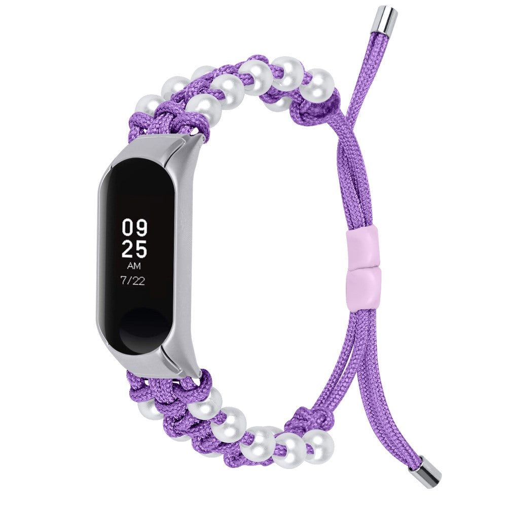 Rigtigt Godt Nylon Rem passer til Xiaomi Smart Band 8 - Lilla#serie_8