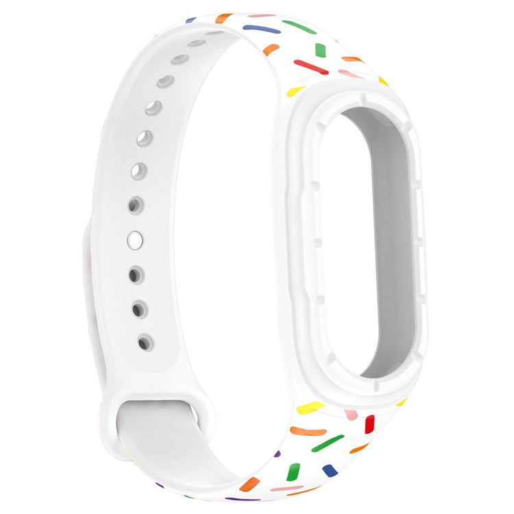 Rigtigt Godt Silikone Rem passer til Huawei Band 8 - Hvid#serie_2