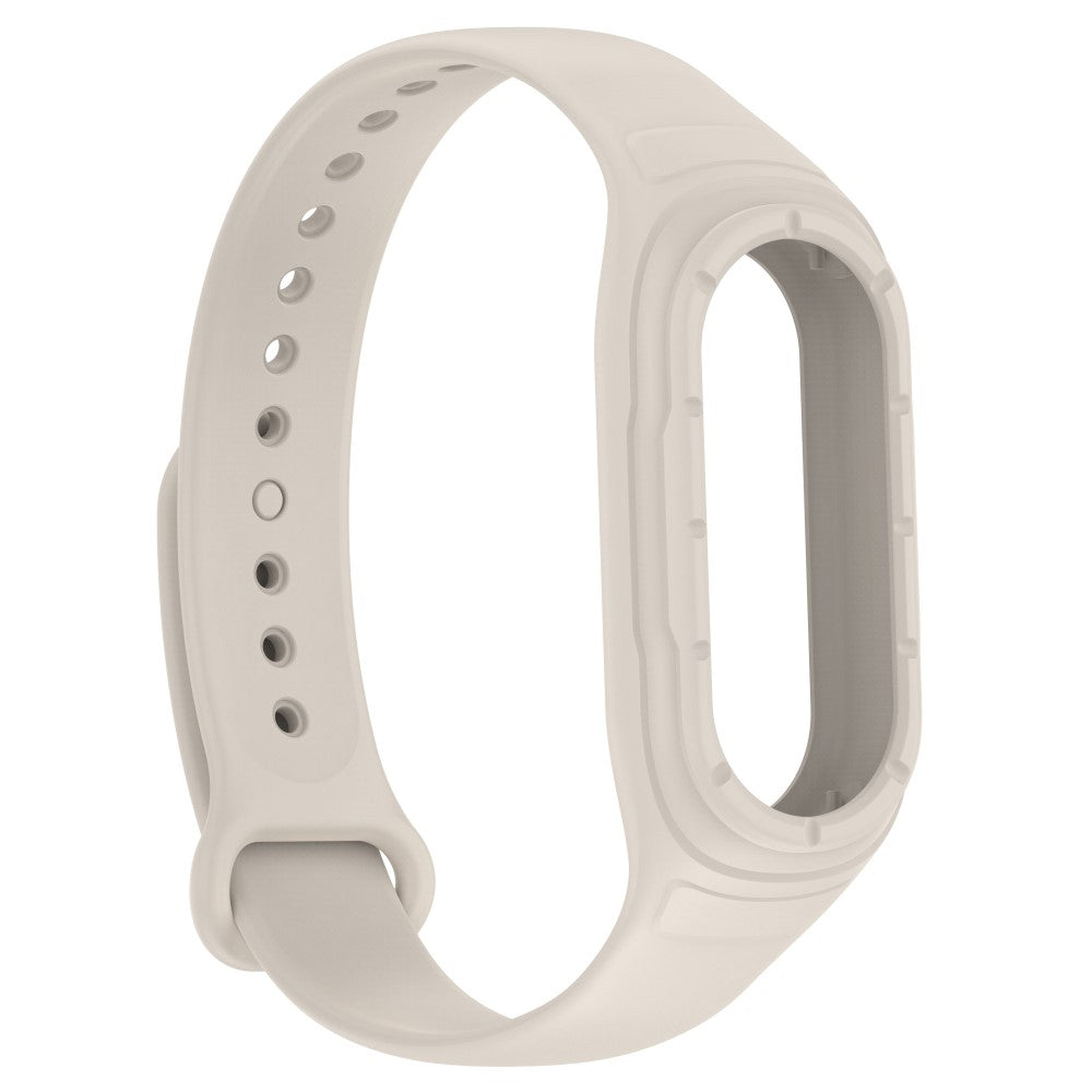 Alle Tiders Silikone Rem passer til Xiaomi Smart Band 8 - Hvid#serie_10