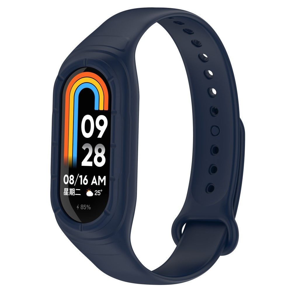 Alle Tiders Silikone Rem passer til Xiaomi Smart Band 8 - Blå#serie_15