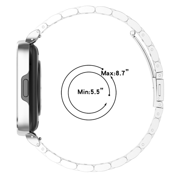 Metal Og Plastik Universal Rem passer til Xiaomi Redmi Watch 3 Active / Xiaomi Mi Watch Lite 3 - Sølv#serie_4