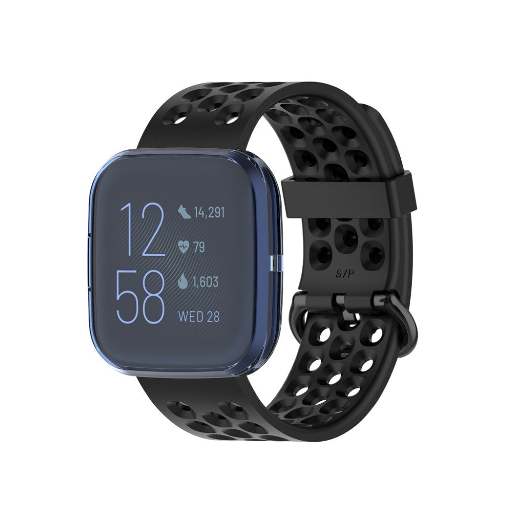 Meget Flot Fitbit Versa 2 Silikone Cover - Blå#serie_5