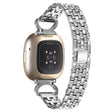 Fitbit Sense 1 / Fitbit Versa 3 Bracelet universel en métal et strass