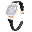 Fitbit Smartwatch - Bracelet universel en cuir véritable et strass
