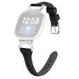 Fitbit Smartwatch - Bracelet universel en cuir véritable et strass