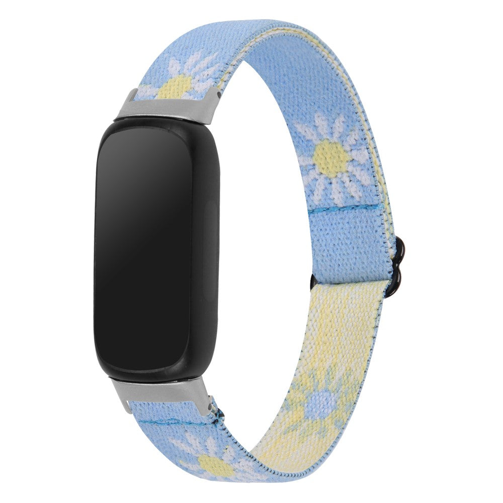 Skøn Nylon Rem passer til Fitbit Inspire 3 - Blå#serie_12