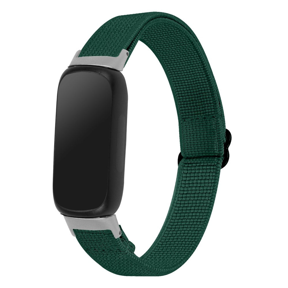 Cool Metal Og Nylon Rem passer til Fitbit Inspire 3 - Grøn#serie_1