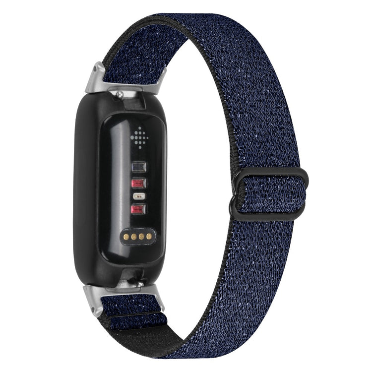 Cool Metal Og Nylon Rem passer til Fitbit Inspire 3 - Blå#serie_11