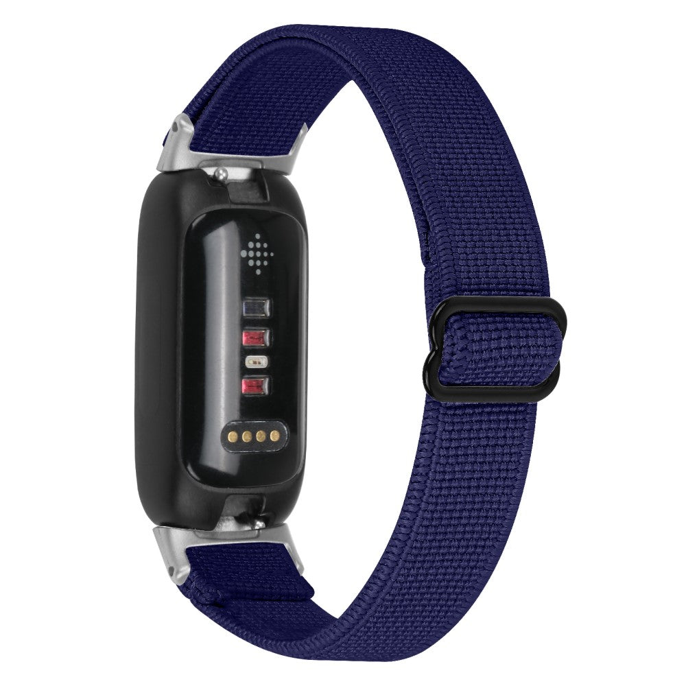 Cool Metal Og Nylon Rem passer til Fitbit Inspire 3 - Blå#serie_13