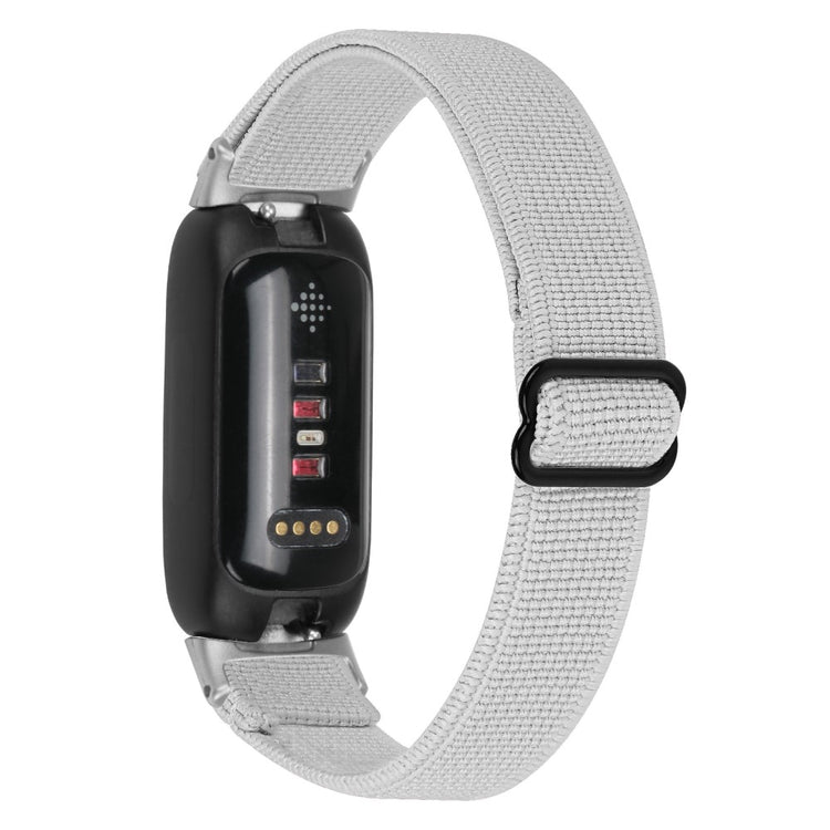 Cool Metal Og Nylon Rem passer til Fitbit Inspire 3 - Sølv#serie_2