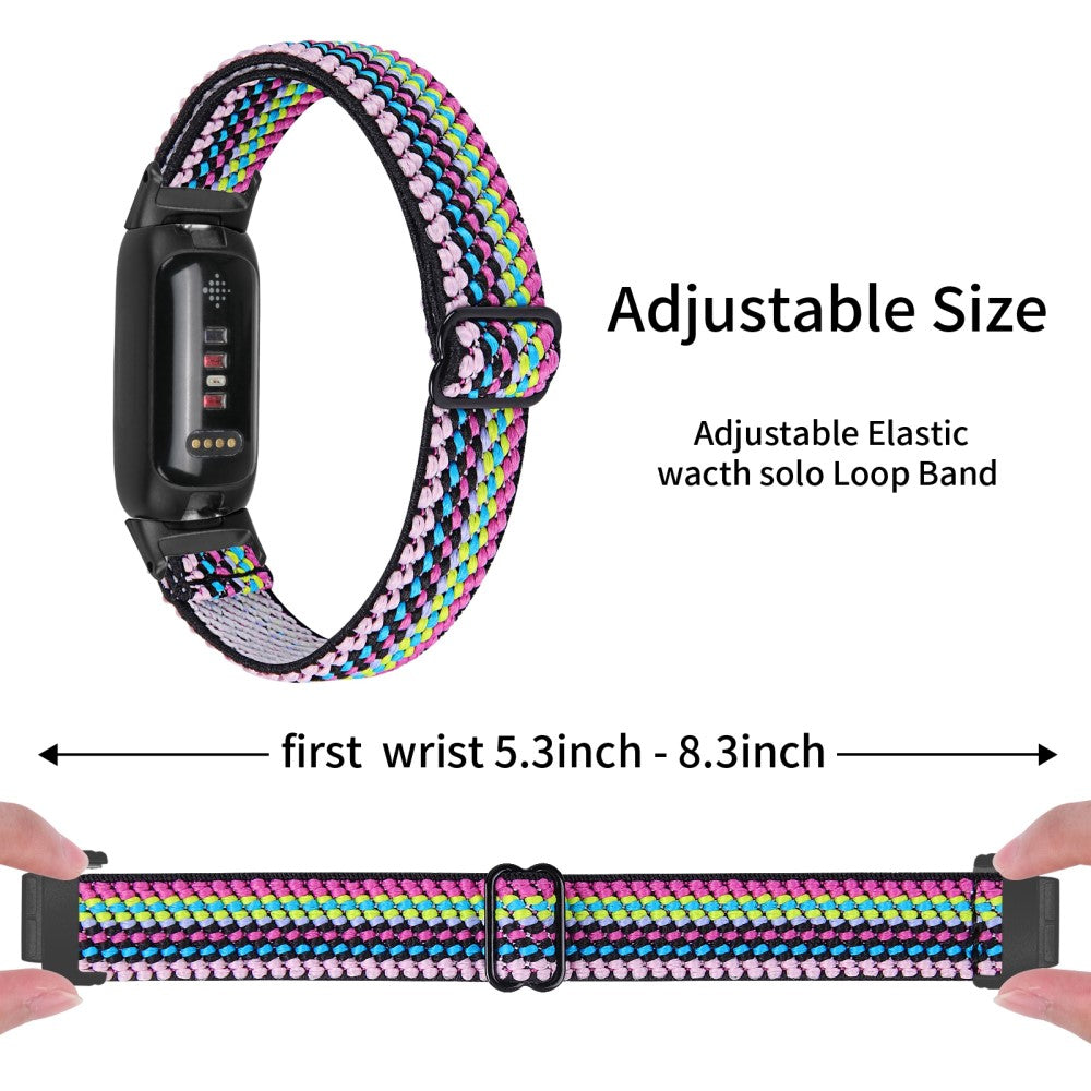 Fantastisk Metal Og Nylon Rem passer til Fitbit Inspire 3 - Flerfarvet#serie_3