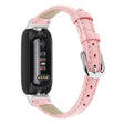 Leather in bamboo grain style strap for Fitbit Inspire 3