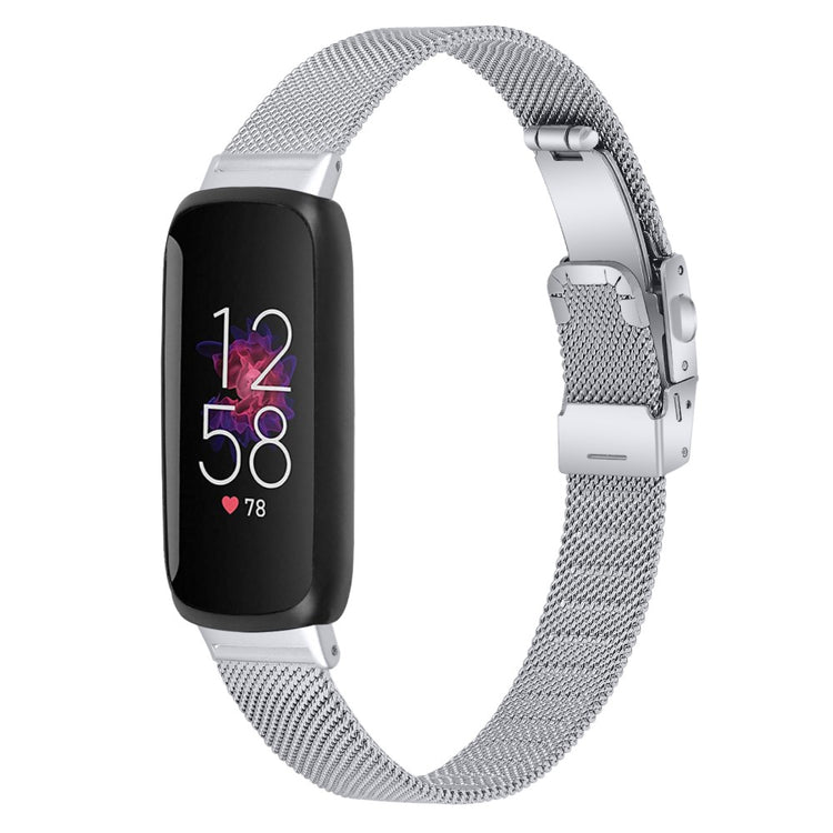 Meget Smuk Metal Rem passer til Fitbit Inspire 3 - Sølv#serie_024