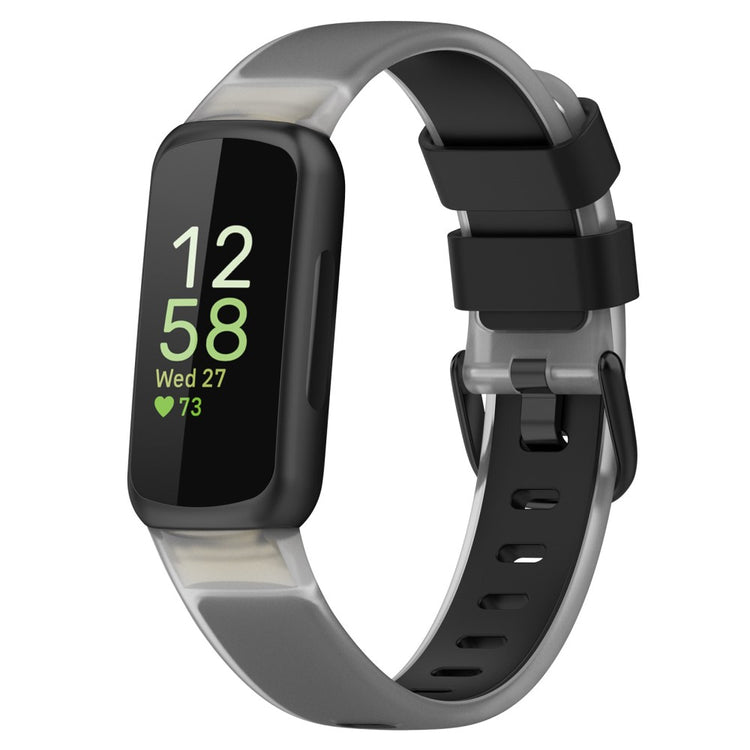 Holdbart Silikone Rem passer til Fitbit Inspire 3 - Sort#serie_1