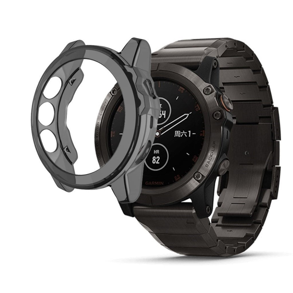 Meget Fint Garmin Fenix 5 Silikone Cover - Sort#serie_1