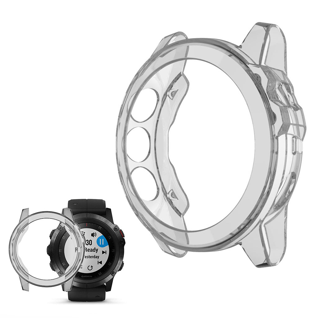 Meget Fint Garmin Fenix 5 Silikone Cover - Gennemsigtig#serie_2