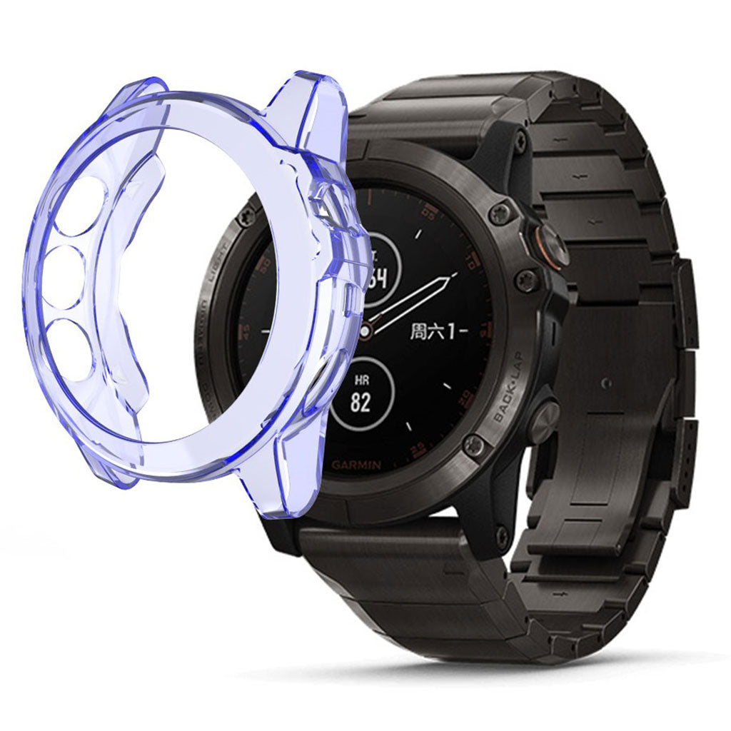 Super Godt Garmin Fenix 5X Silikone Cover - Blå#serie_5