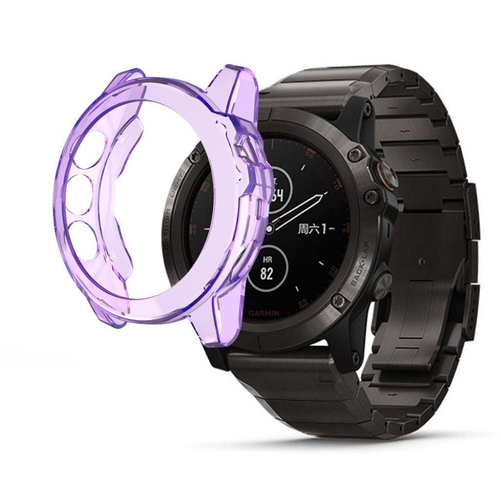 Super Godt Garmin Fenix 5X Silikone Cover - Lilla#serie_6