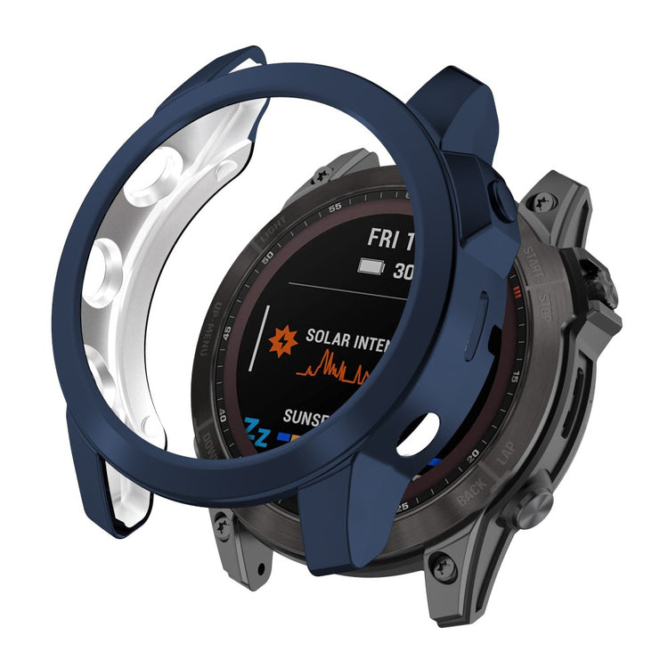 Mega Fint Silikone Cover til Garmin Fenix 7 - Blå#serie_4