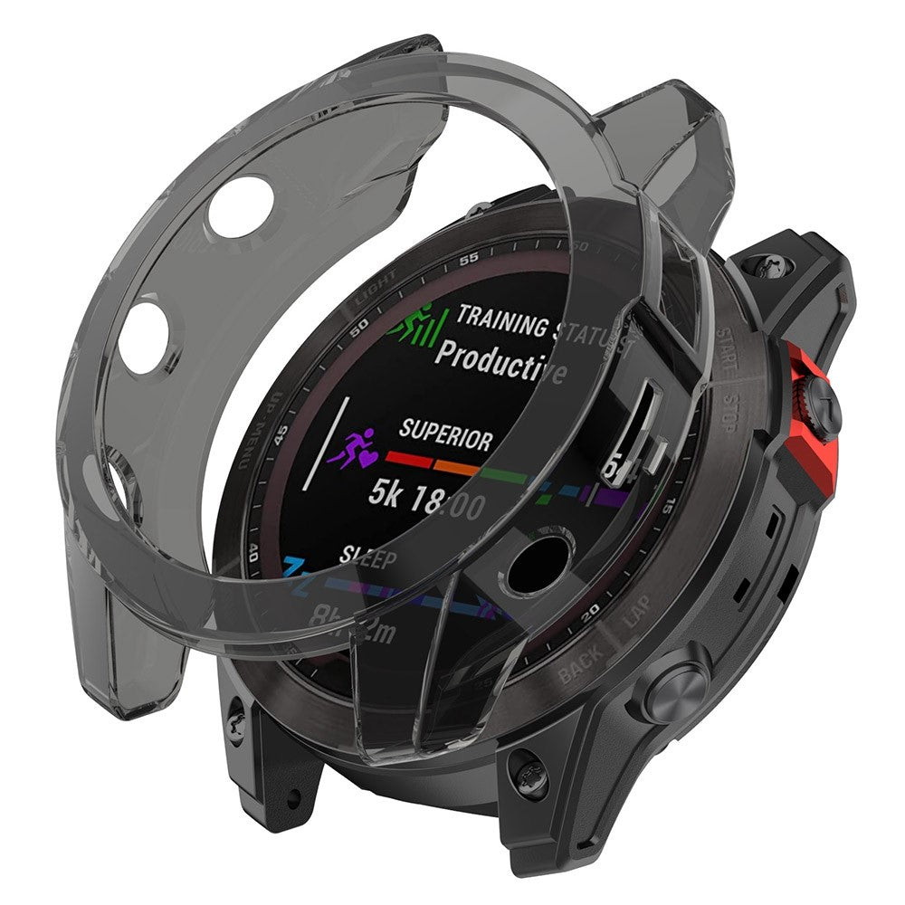 Vildt Flot Silikone Cover til Garmin Fenix 7X - Sort#serie_3