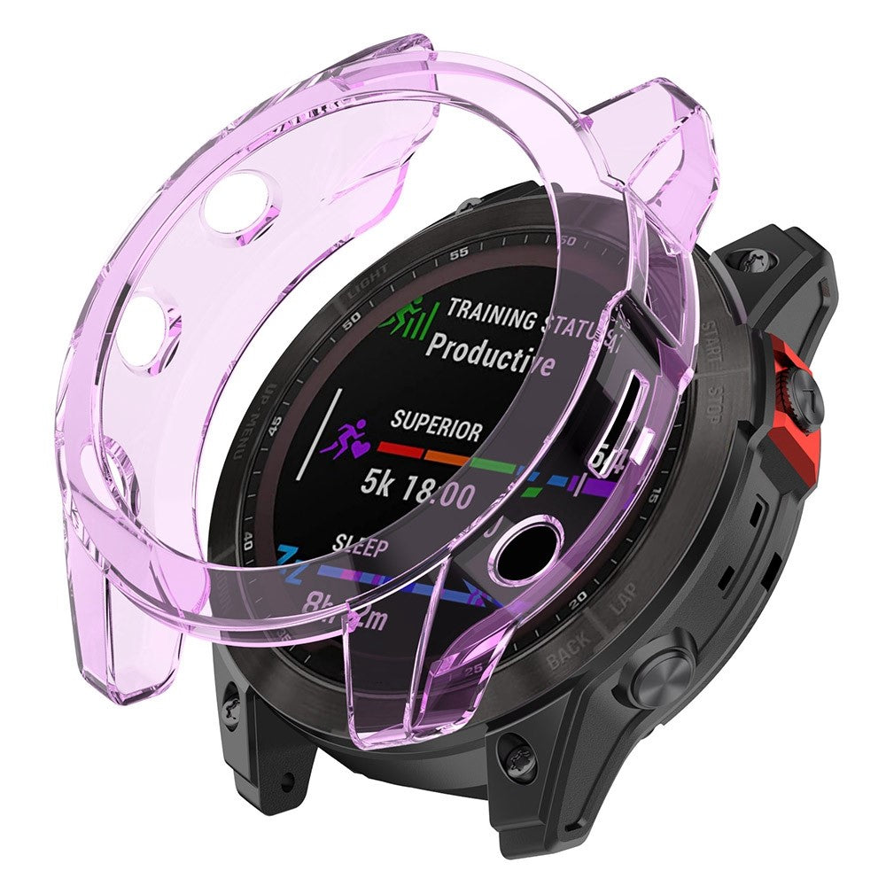 Vildt Flot Silikone Cover til Garmin Fenix 7X - Lilla#serie_5