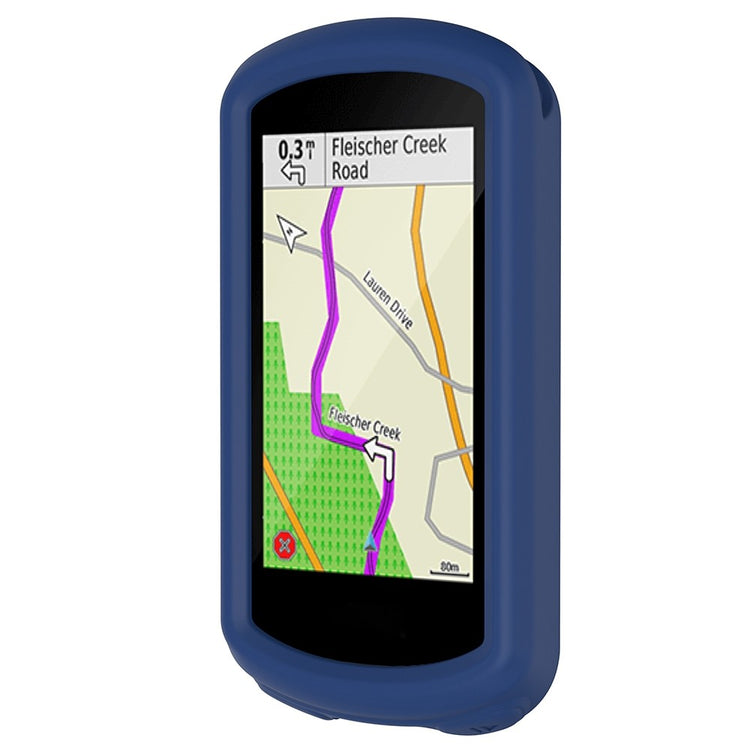 Beskyttende Silikone Cover til Garmin Edge 1030 Plus / Garmin Edge 1030 - Blå#serie_6