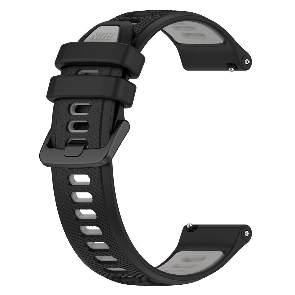 Super Nydelig Silikone Rem passer til Garmin Forerunner 265 - Sort#serie_8