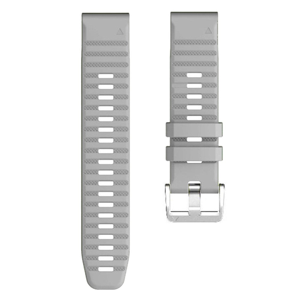 Helt Vildt Flot Silikone Universal Rem passer til Smartwatch - Sølv#serie_8