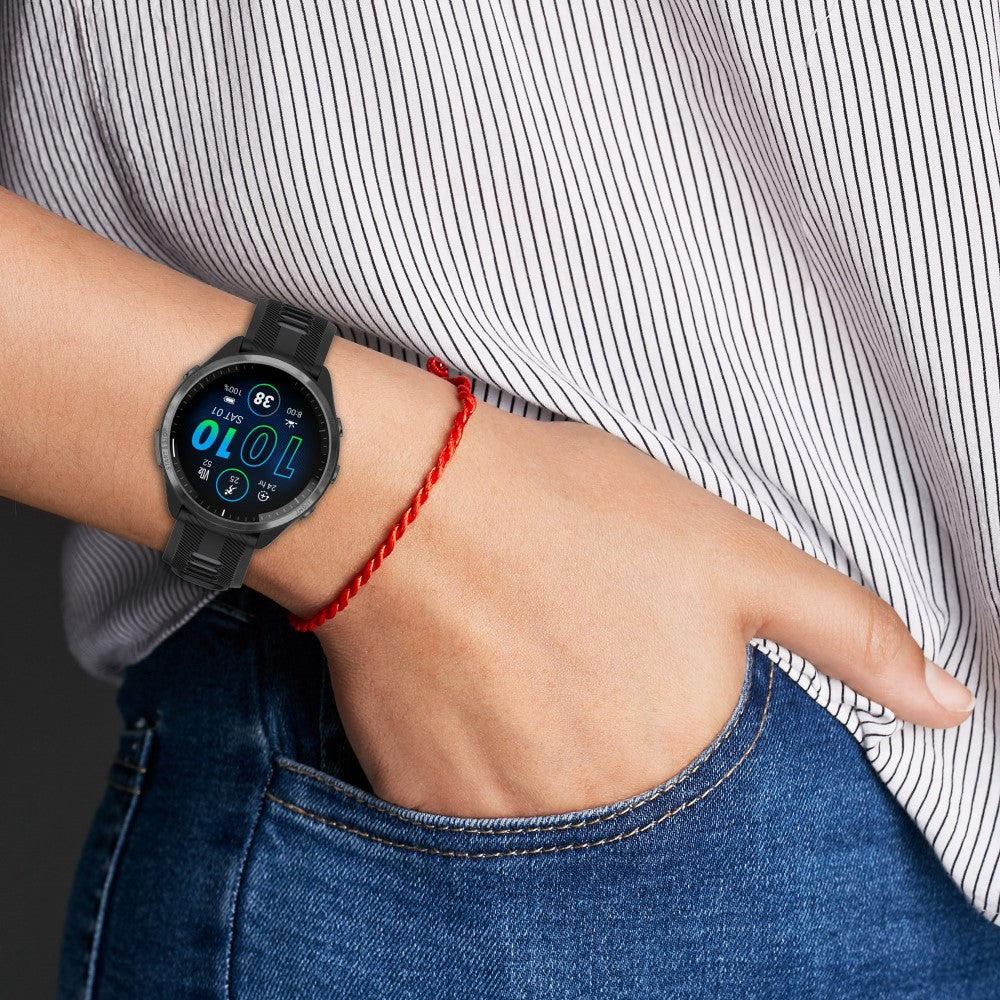 Super Slidstærk Silikone Universal Rem passer til Smartwatch - Blå#serie_10
