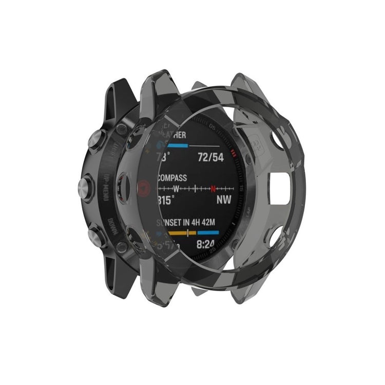 Mega Godt Garmin Fenix 6S Pro Silikone Cover - Sort#serie_1