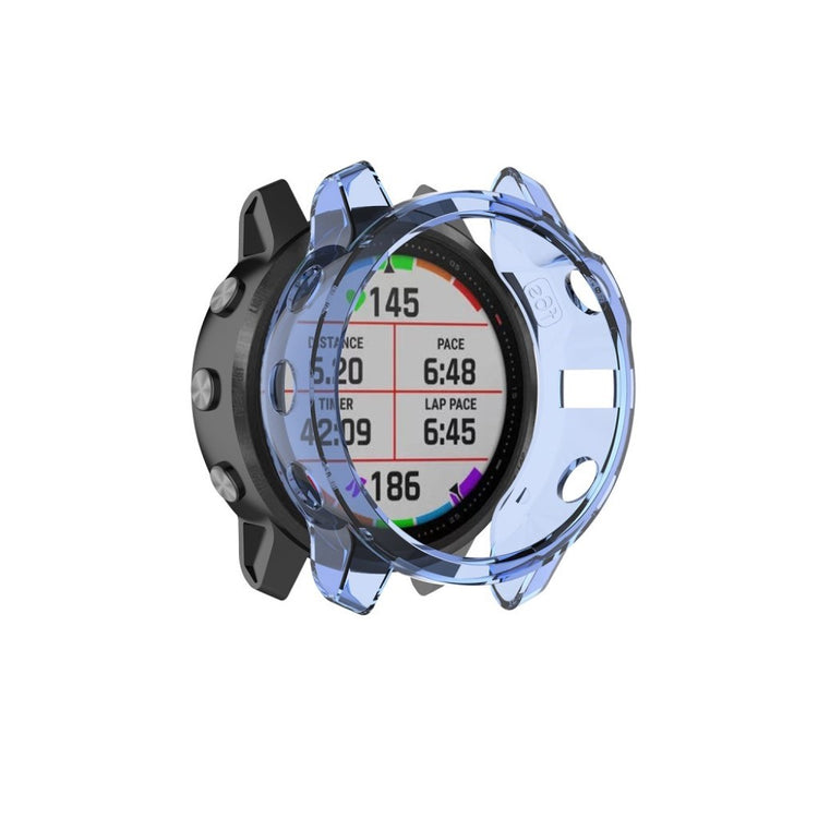 Mega Godt Garmin Fenix 6S Pro Silikone Cover - Blå#serie_4