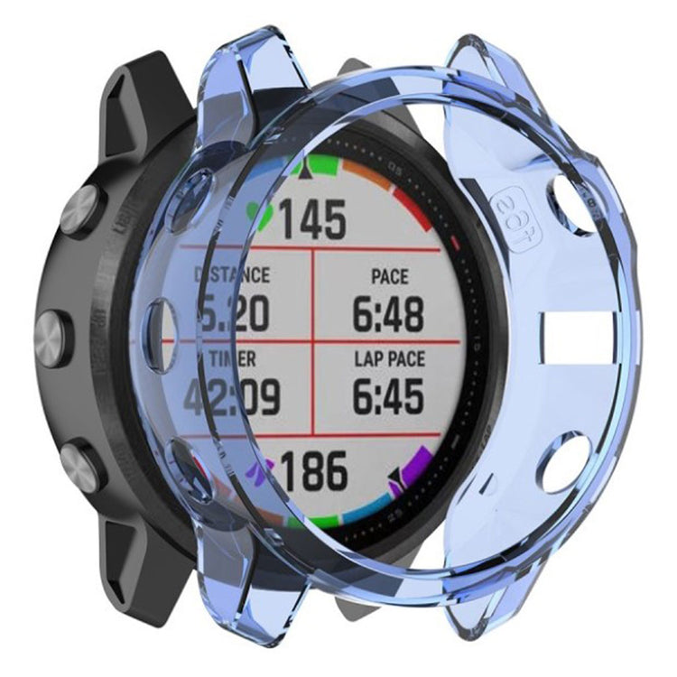 Mega Fint Garmin Fenix 6 Pro Silikone Cover - Blå#serie_4