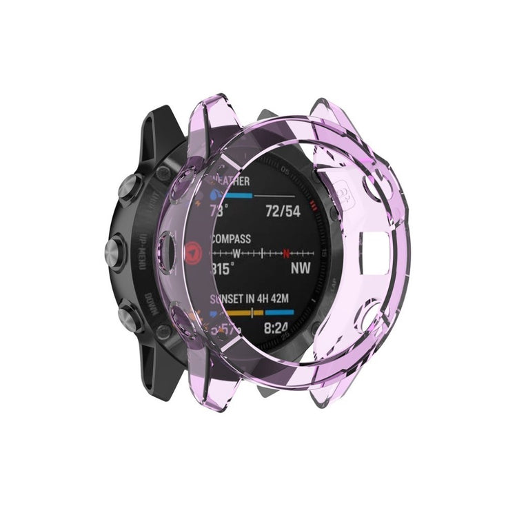 Mega Fint Garmin Fenix 6 Pro Silikone Cover - Lilla#serie_5