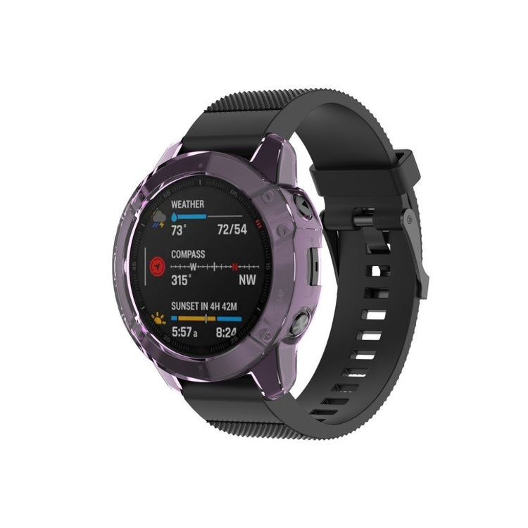 Mega Fint Garmin Fenix 6 Pro Silikone Cover - Lilla#serie_5