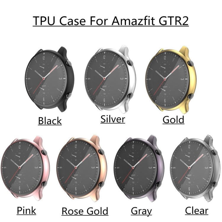 Flot Silikone Cover til Amazfit GTR 2 - Sort#serie_2