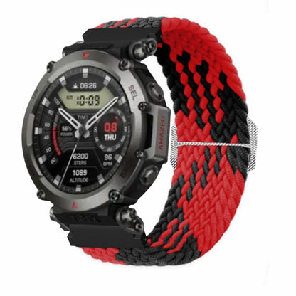 Helt Vildt Kønt Nylon Rem passer til Amazfit T-Rex 2 - Rød#serie_8