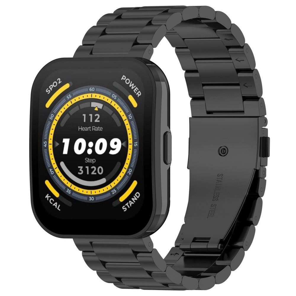 Helt Vildt Fint Metal Universal Rem passer til Amazfit Smartwatch - Sort#serie_2