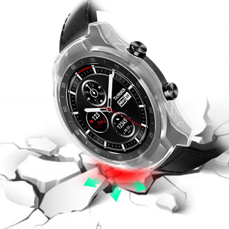 Rigtigt Fint Ticwatch Pro Silikone Cover - Gennemsigtig#serie_4