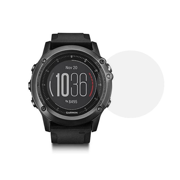 Garmin Fenix 3 Hærdet Glas Skærmbeskytter - Gennemsigtig#serie_026