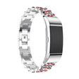 Délicieuse sangle en métal et strass pour Fitbit Charge 2