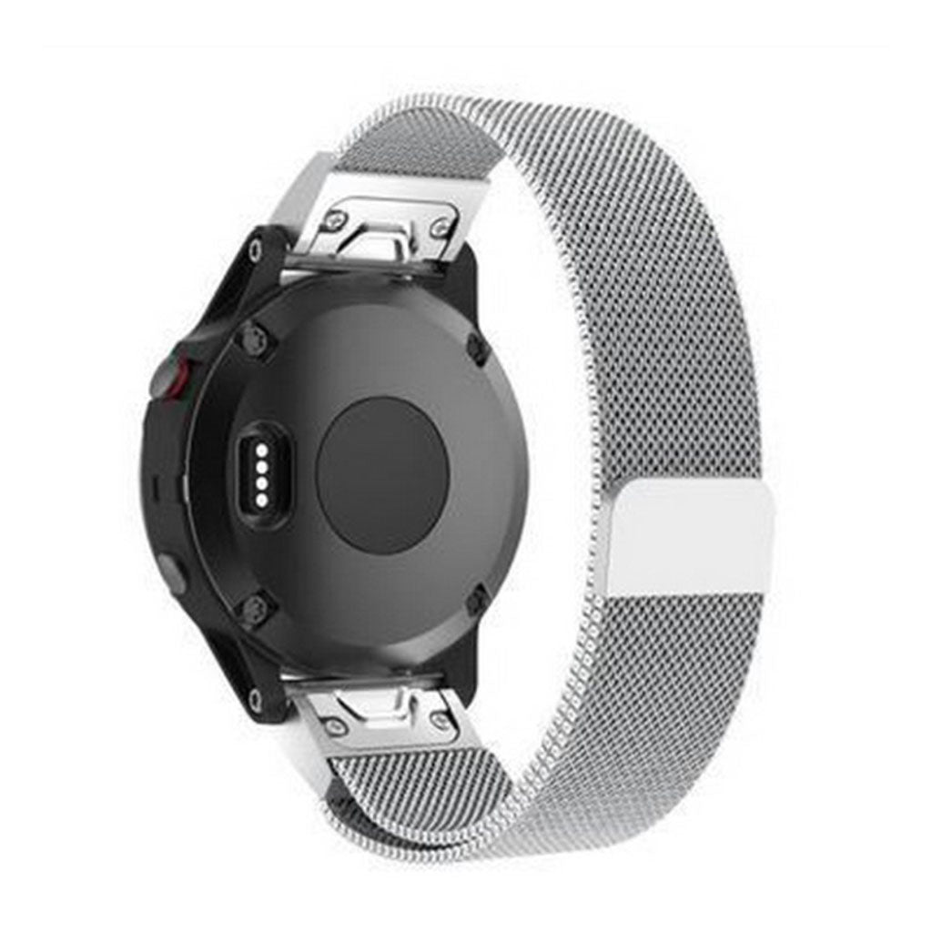 Super fint Garmin Fenix 5 Metal Rem - Sølv#serie_1